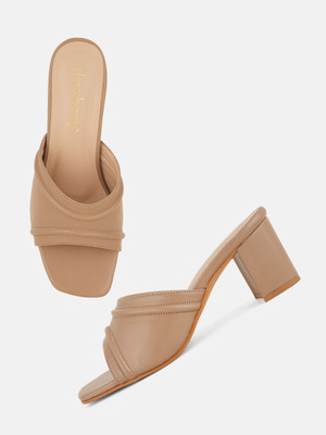 Dressberry Women Heels(Beige , 8)