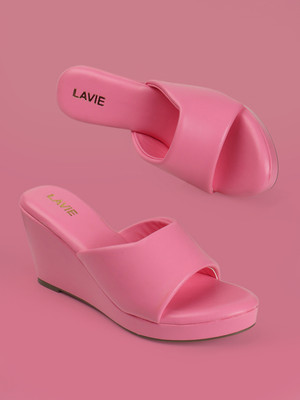 LAVIE Women Wedges(Pink , 4)