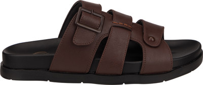 Silverline Men Sandals(Brown , 8)