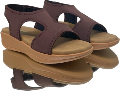 GLOBAL STEP Women Casual(Brown , 9)