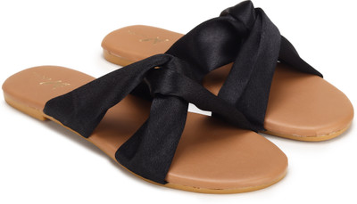 velacia Women Flats(Black , 7)