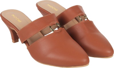 MOCHI Women Heels(Tan , 6)