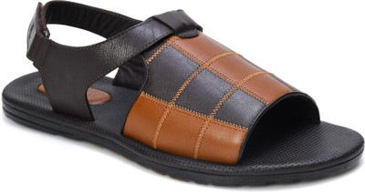 Mardi Gras Men Sandals(Tan, Brown , 10)