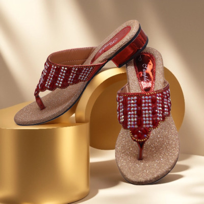 flametrick Women Heels(Red , 4)