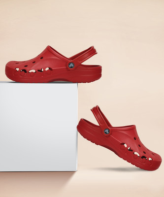 CROCS Baya Men Sandals(Red , 9 UK/India)