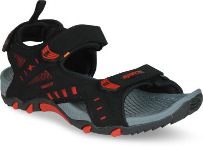 Sparx SS 485 Men Sports Sandals(Grey, Red , 6)