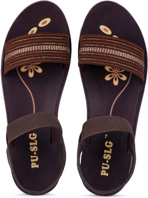 DRACKFOOT Women Flats(Brown , 6)