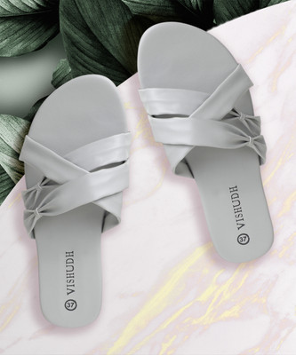 Vishudh Women Flats(Grey , 4)