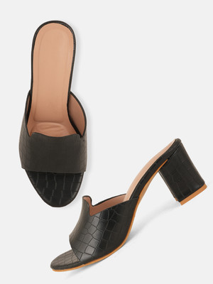 Roadster Women Heels(Black , 3)