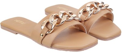 METRO Women Flats(Beige , 7)