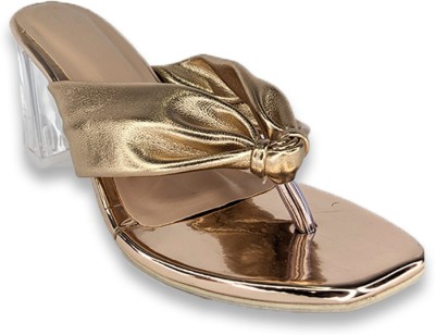 shoegazing Women Gold Heels