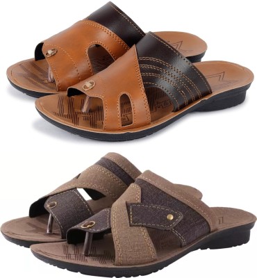 Nobelite Men Sandals(Tan, Brown, Beige , 8)