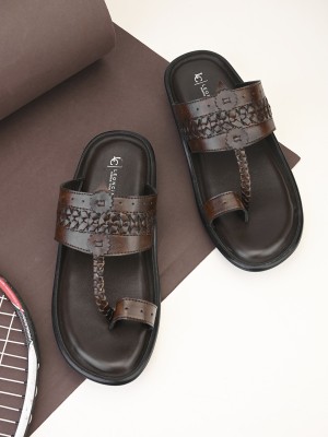 LEONCINO Trendy Men's slippers|Sandal|durable|Ethnic| causal wear|3 color option Men Brown Sandals