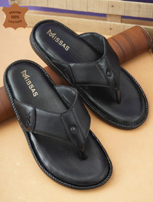 missas group Men Sandals(Black , 9)