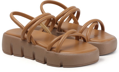 DELY BELY Women Flats(Beige , 6)