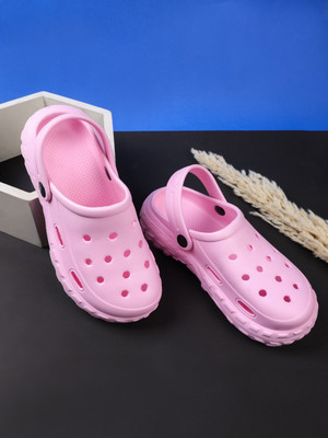 ZIERA Women Clogs(Pink , 7)