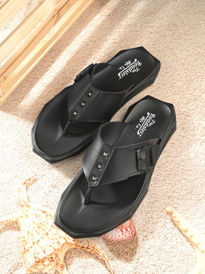 Roadster Men Sandals(Black , 10)