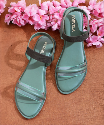 FORVELA Women Flats(Green , 4)