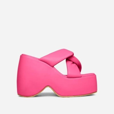 Baespice Women Wedges(Pink , 8)