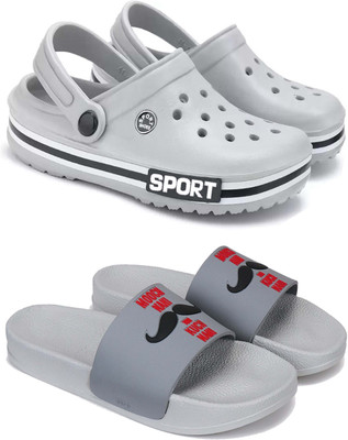 DRACKFOOT Men Clogs(Grey , 8)