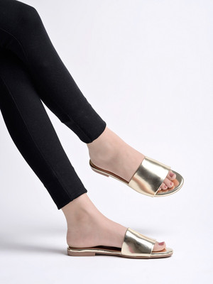 SHOETOPIA Women Flats(Gold , 3)