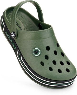 Hoppa Men Clogs(Olive , 10)