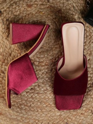 TPMS ENTERPRISES Women Maroon Heels