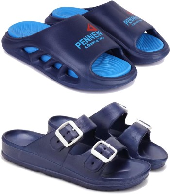 DRACKFOOT Men Slides(Blue , 8)