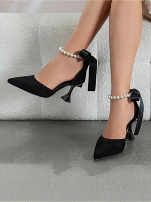 soniacollection Women Heels(Black , 5)