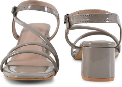 HELEEY Women Heels(Brown , 6)