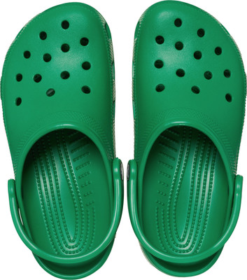 CROCS Classic Men Clogs(Green , 8)