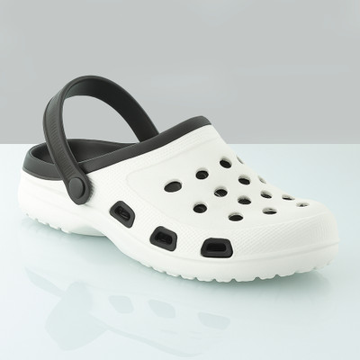 Blue Horse Men Clogs(Off White , 8)