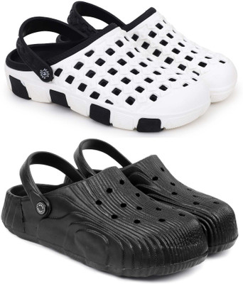 KAPYANSH Men Clogs(Black, Black , 8)