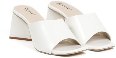 AK SKY Women Heels(White , 8)