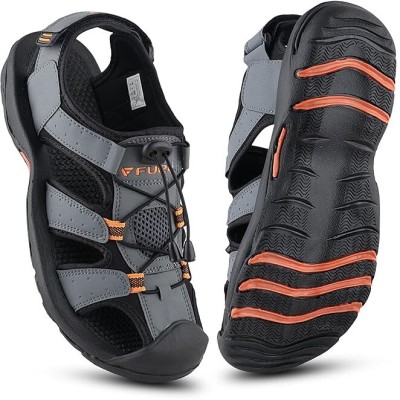 FUEL Men Sandals(Grey, Black , 7)