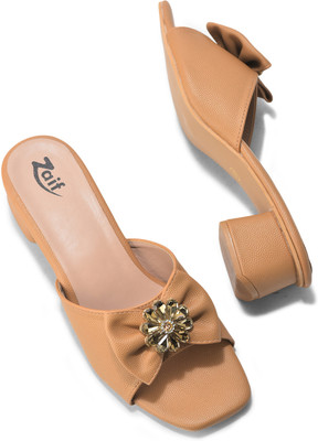 Zaif Women Heels(Beige , 6)