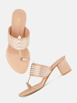 ANOUK Women Heels(Tan , 3)