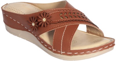 Stepee Women Flats(Tan , 7)