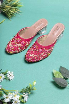 Opive Fashion Hub Women Heels(Pink , 8)