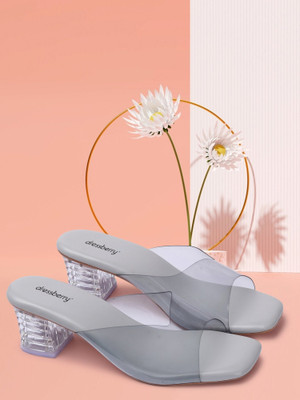 Dressberry Women Heels(Grey , 4)