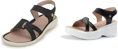 Persome Women Wedges(Multicolor , 5)