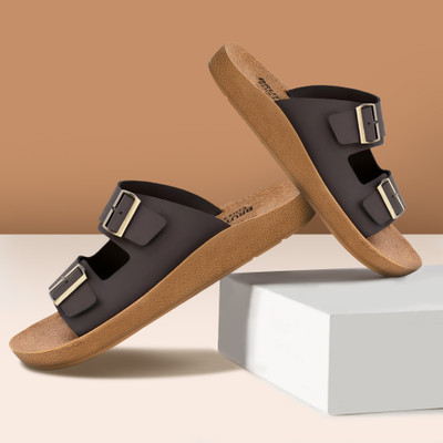BRUTON Sandal|Super Soft|Orthopedic|Comfortable|Lightweight Men Sandals(Brown , 9)
