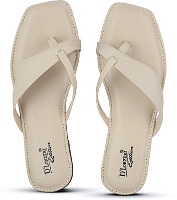 DLORZERI Women Flats(Beige , 8)