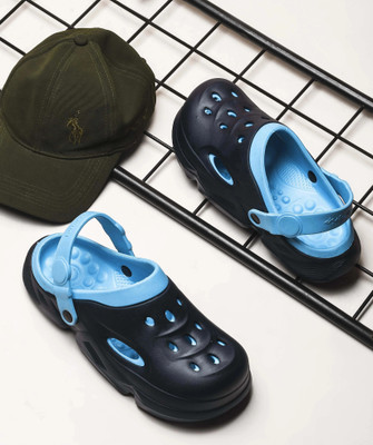 BERSACHE Men Clogs(Blue , 10)