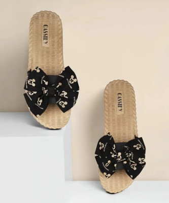 Cassiey Women Flats(Black, Brown , 5)