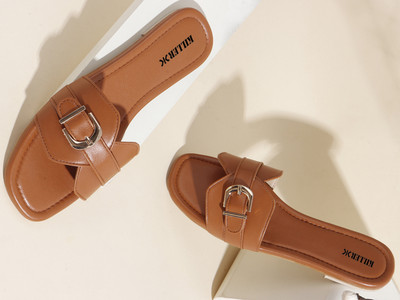 KILLER Women Flats(Tan , 8)