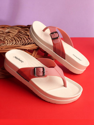 JUMPLITE Women Flats(Pink , 4)