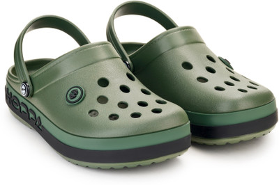 Hoppa Men Clogs(Olive , 9)