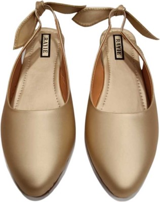 rayie collection Women Flats(Gold , 8)