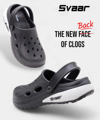 Svaar Men Clogs(Black , 10)
